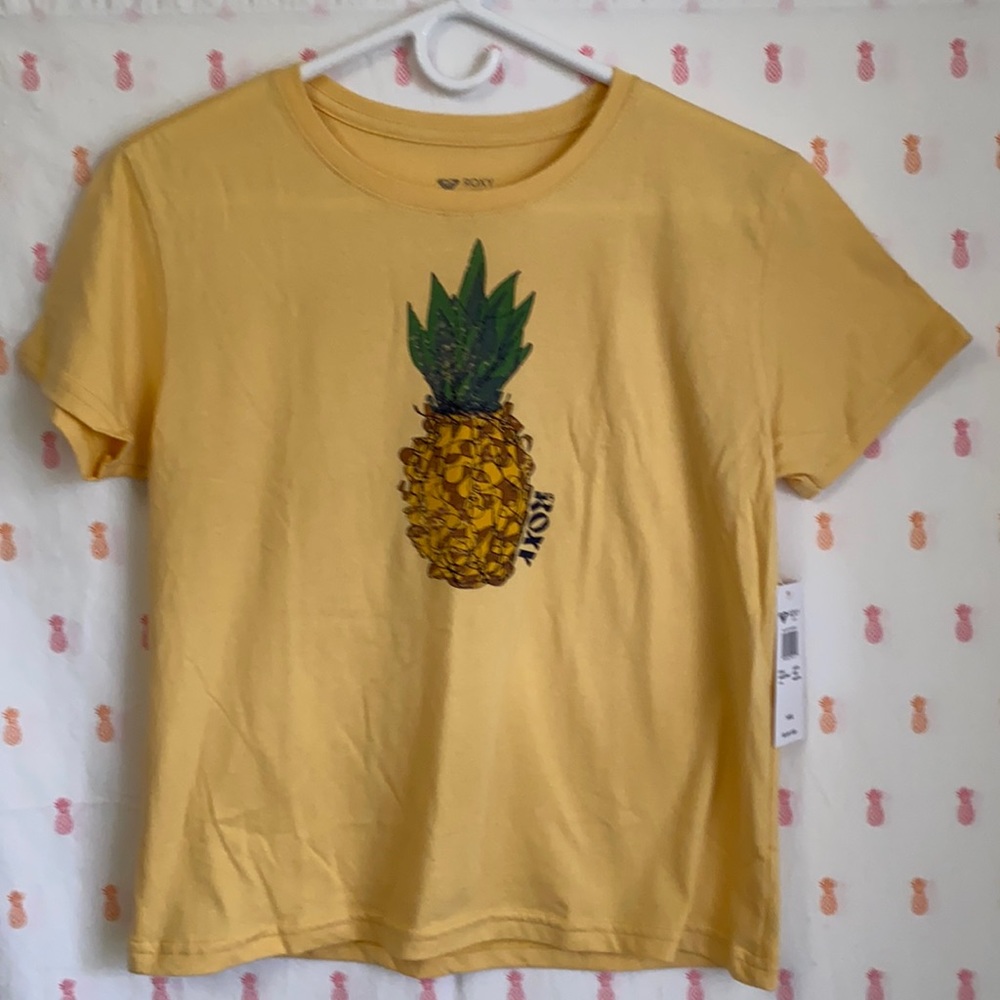 Roxy Girl One Line Pineapple T-Shirt 🍍Size 14/XL